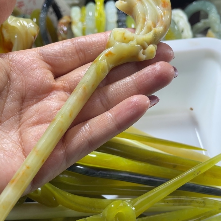 岫玉未镶嵌发簪发簪