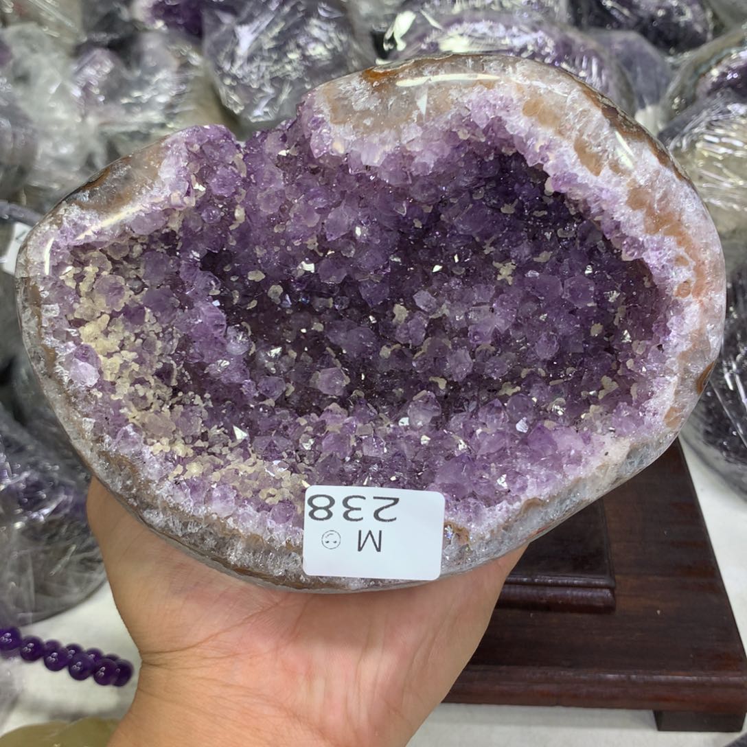 紫晶摆件未镶嵌水晶