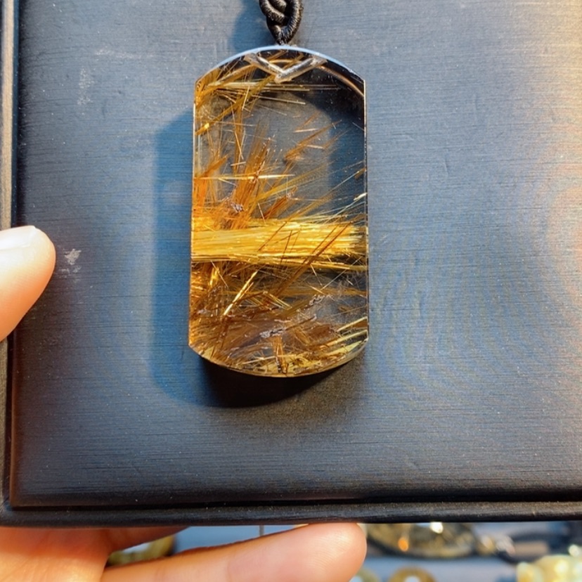 【闪购商品】未镶嵌颈饰发晶天然水晶发晶无事牌