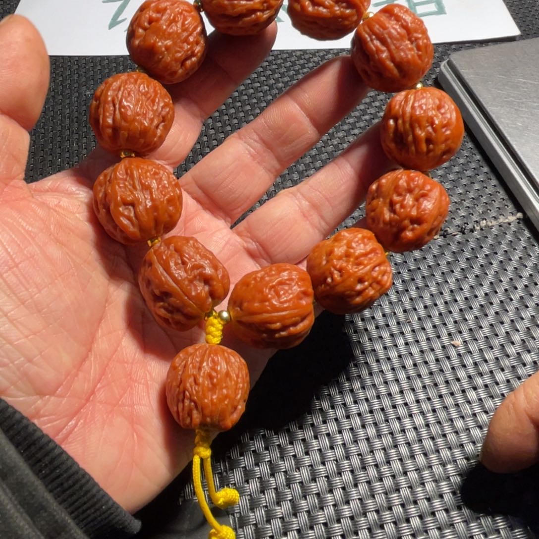 赢***态手串文玩核桃金蟾23