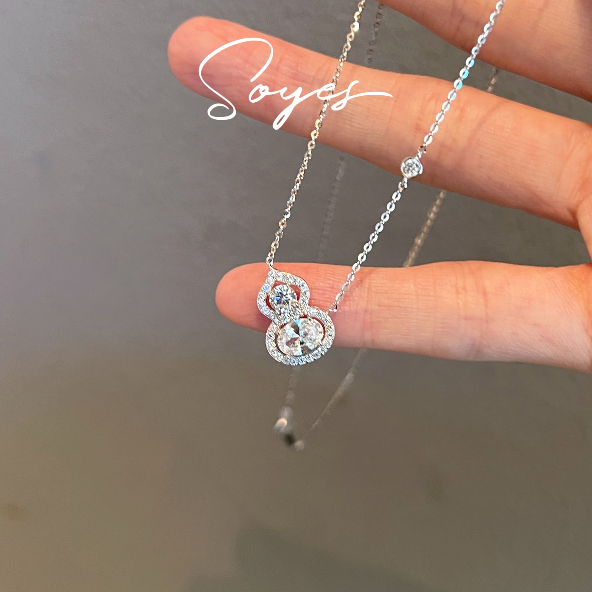 soyes/索野 坠链均925银 发财葫芦项链实物超闪不撞款新年礼物