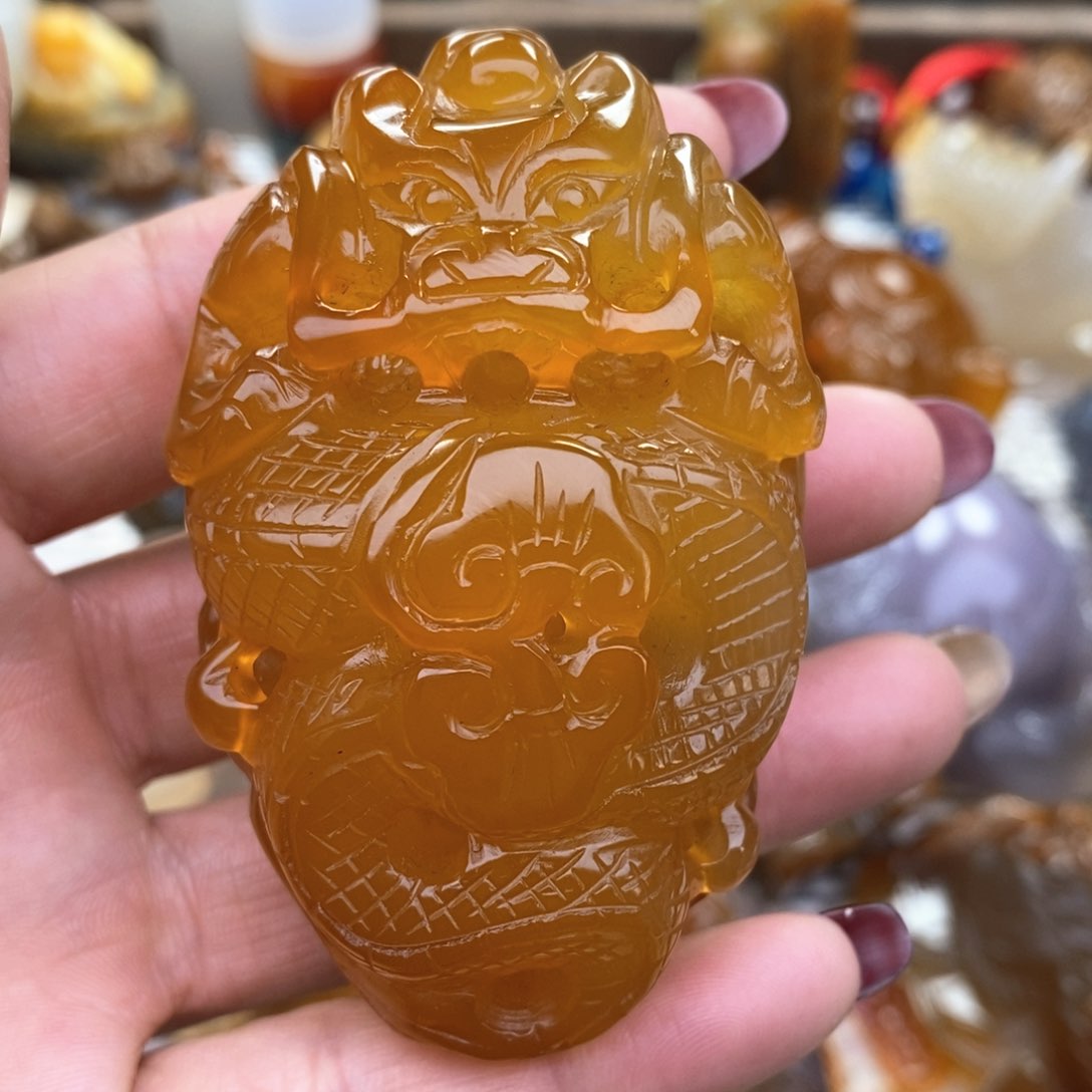 玛瑙/玉髓把件未镶嵌