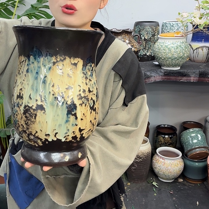 20×30 -粗陶花盆有孔-买买买