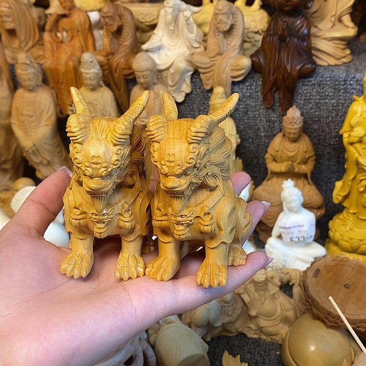 黄杨木黄杨木瑕疵麒麟