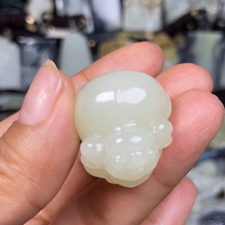 和田玉未镶嵌挂件