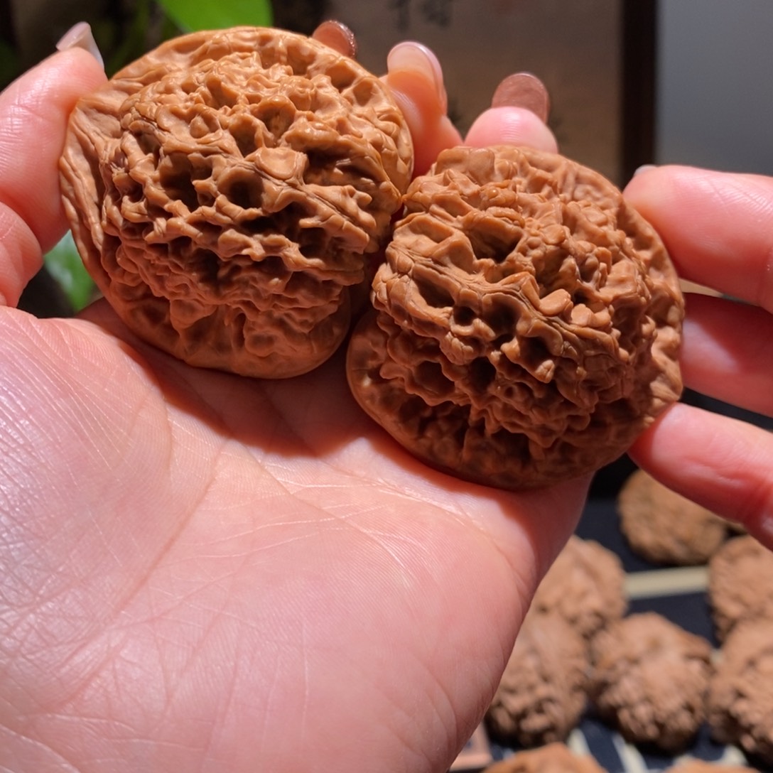 还***拉文玩核桃把件麒麟48