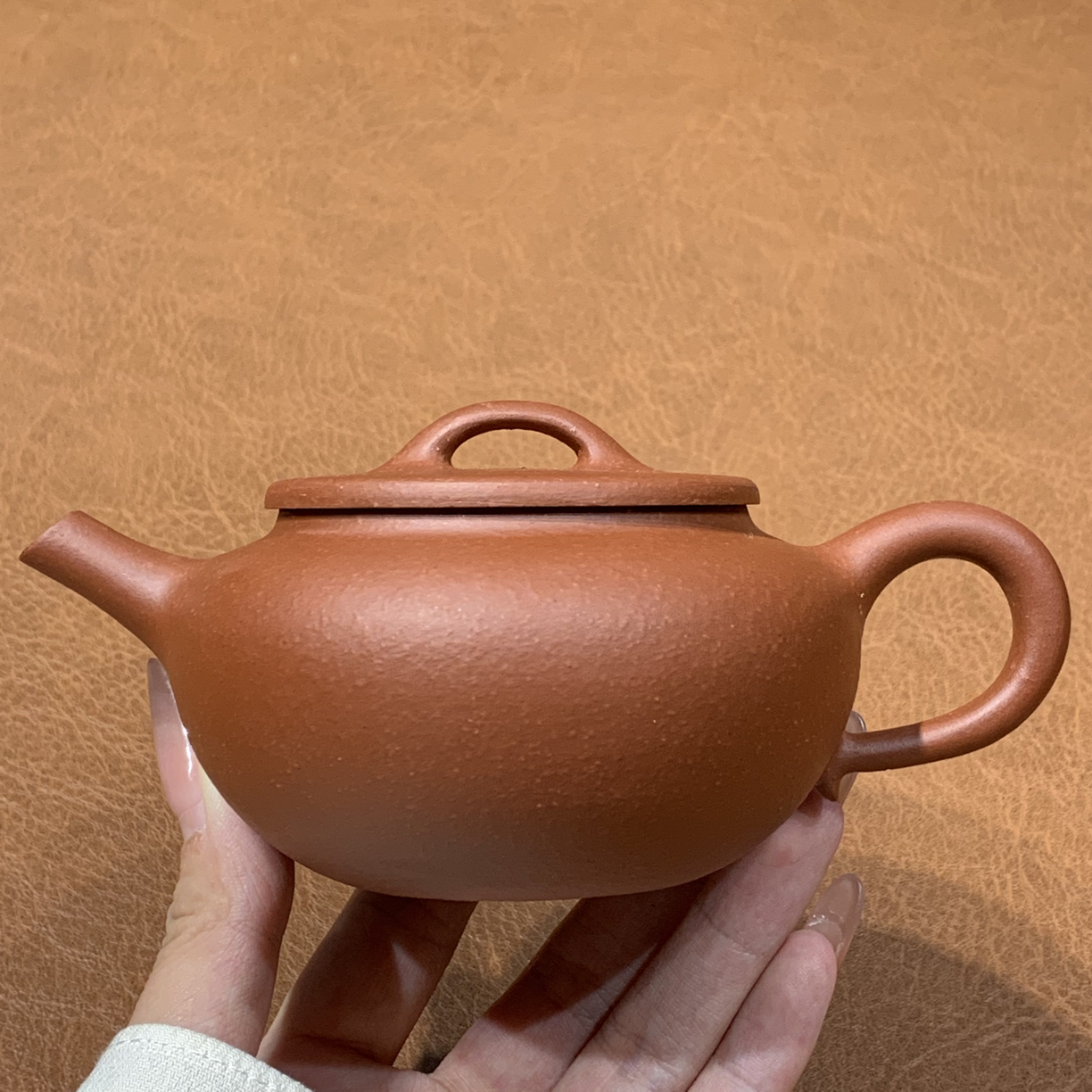 原矿红皮龙大彬诗意壶180毫升半手工（微瑕）宜兴茶具套装紫砂壶001