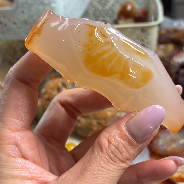 玛瑙/玉髓未镶嵌吊坠(不含链)