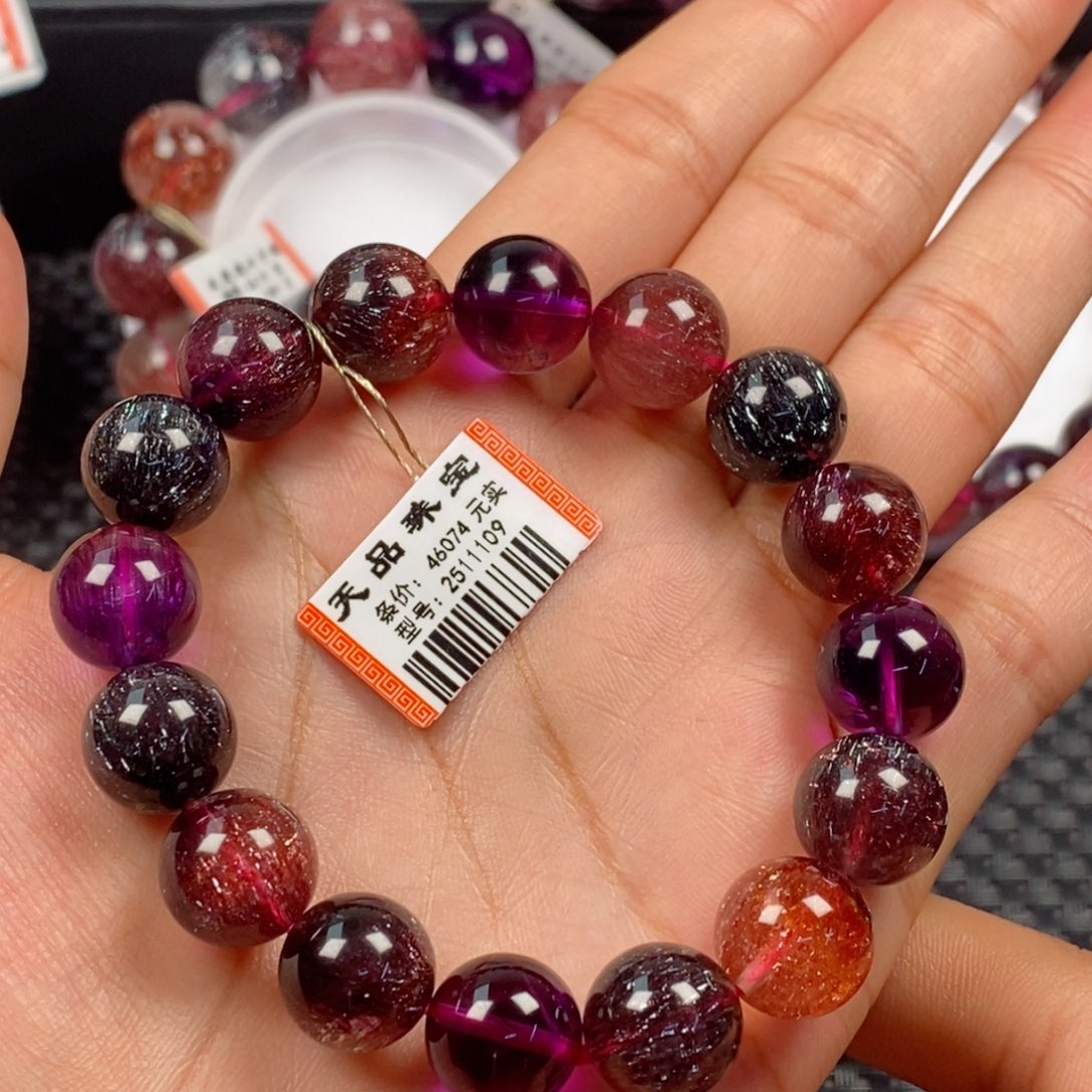 水晶手链未镶嵌用****5黑加仑超七2511109