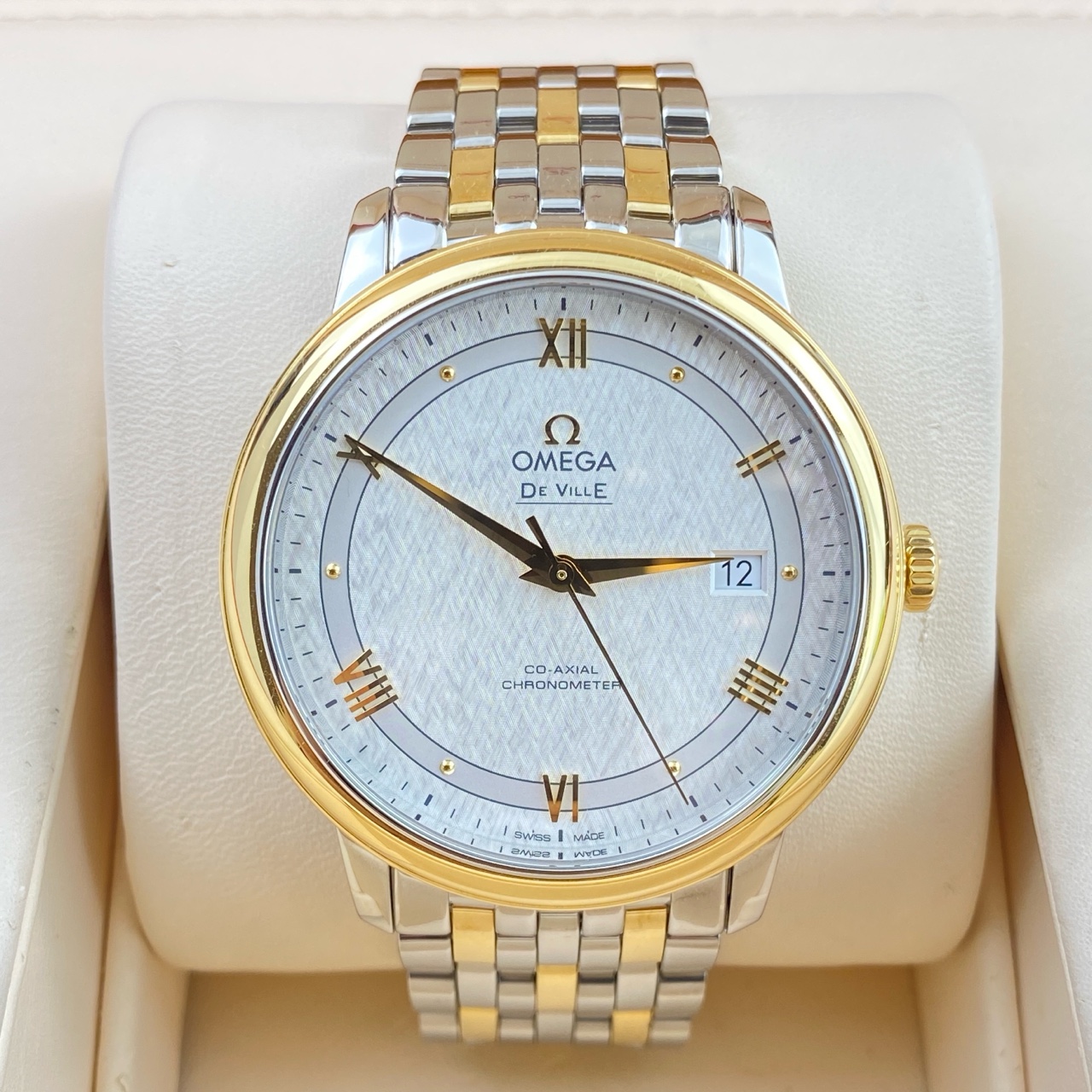 99新 Omega/欧米茄 碟飞男士自动机械腕表40表径 银色盘 罗马刻度