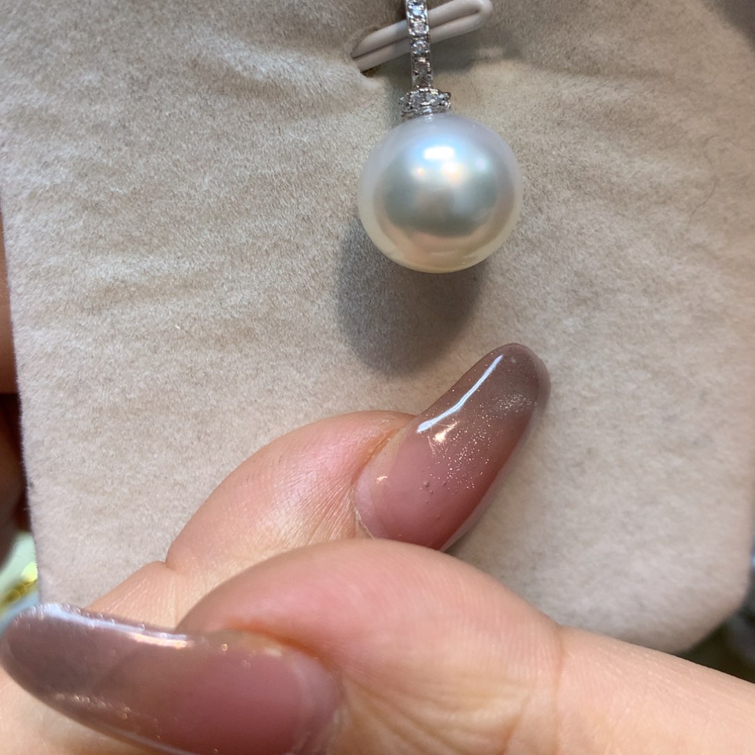 海水珍珠颈饰银S925镶嵌