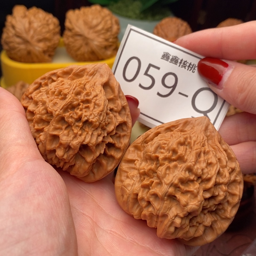 文玩核桃把件官帽50