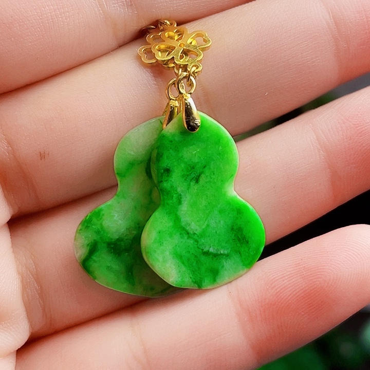 翡翠银S925镶嵌颈饰