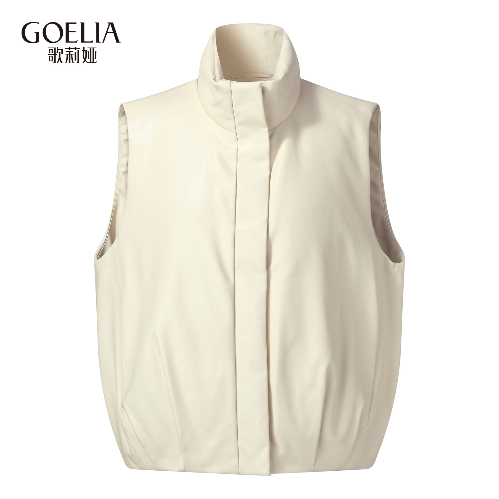 歌莉娅 冬季新品  95白鹅绒马甲  1ESJ8B310