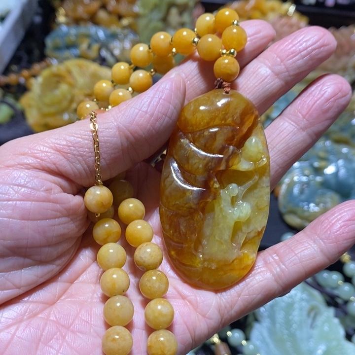 岫玉岫玉吊坠未镶嵌