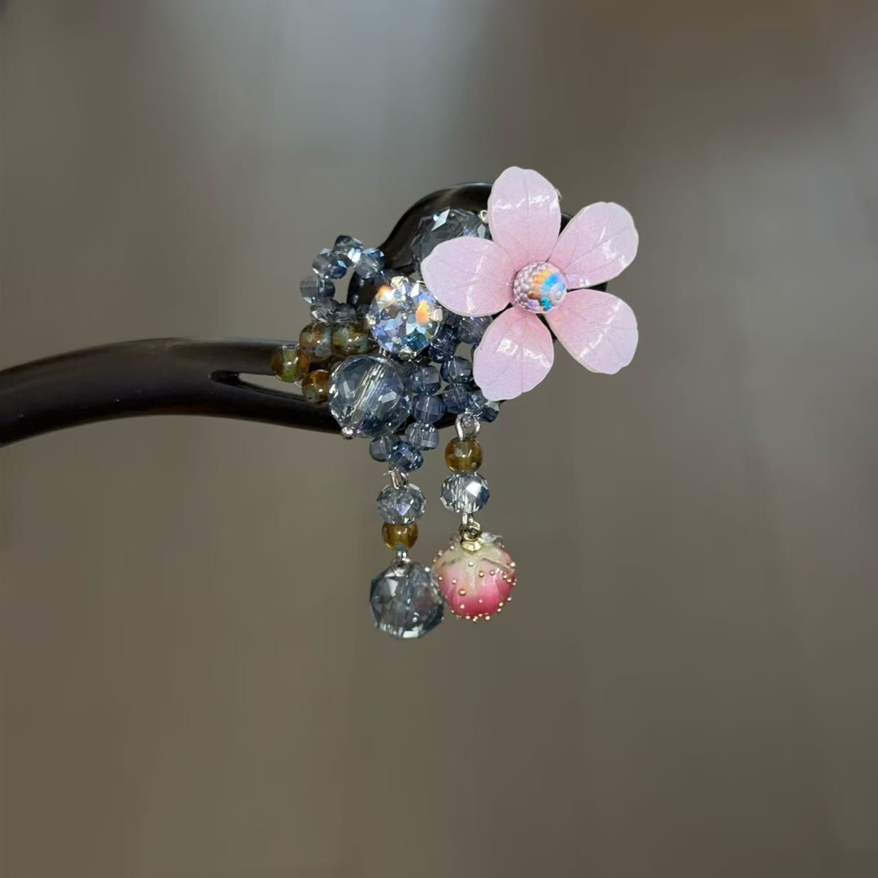 【兰若】系列精品水晶新款韩系轻奢流苏发簪1599