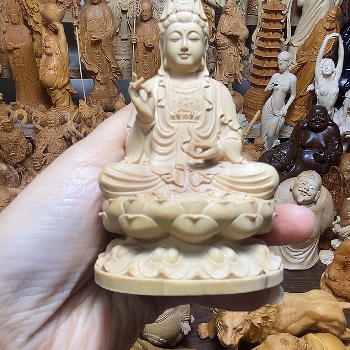 冷***云柏木（崖柏）坐莲观音