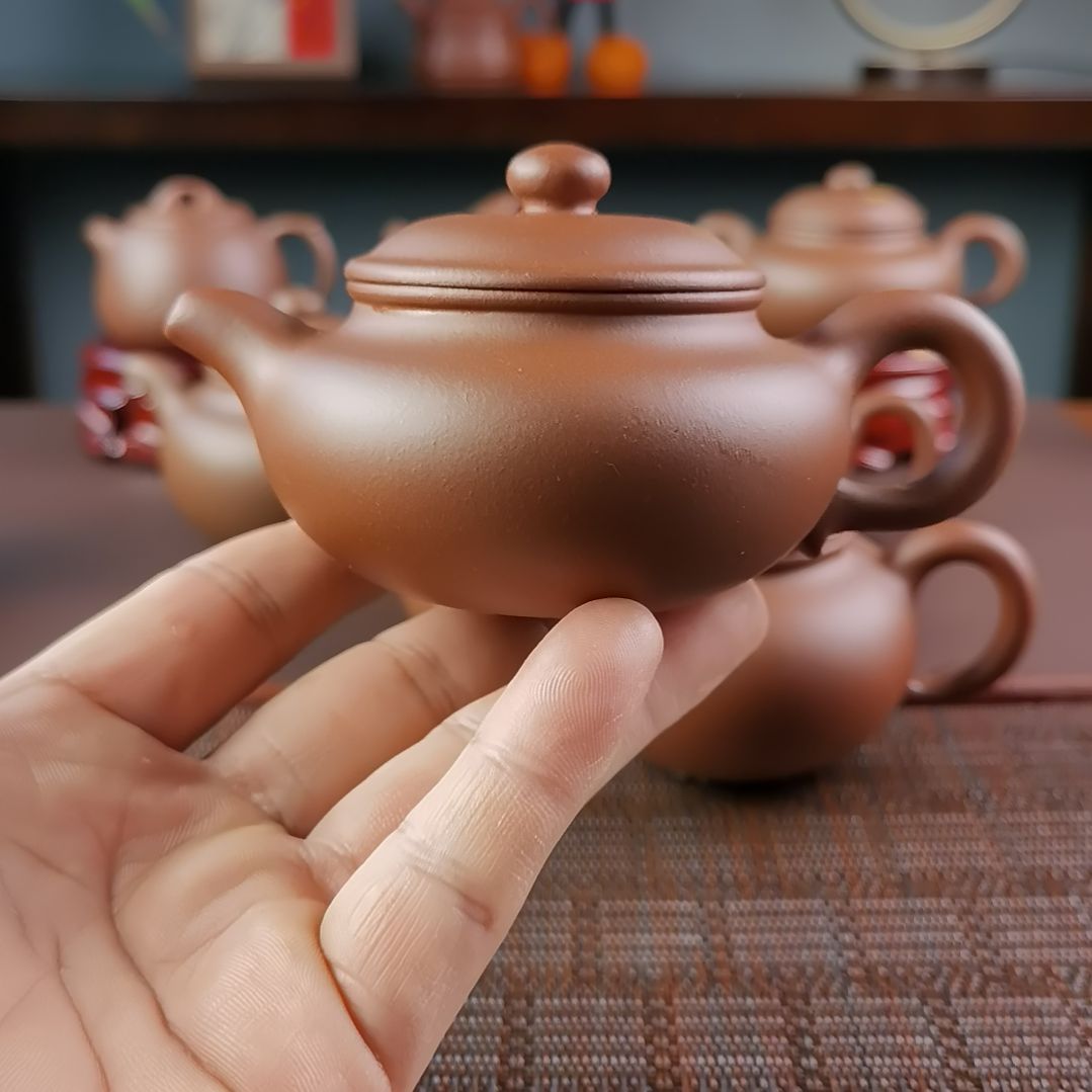 紫砂茶壶红皮龙仿古150CC