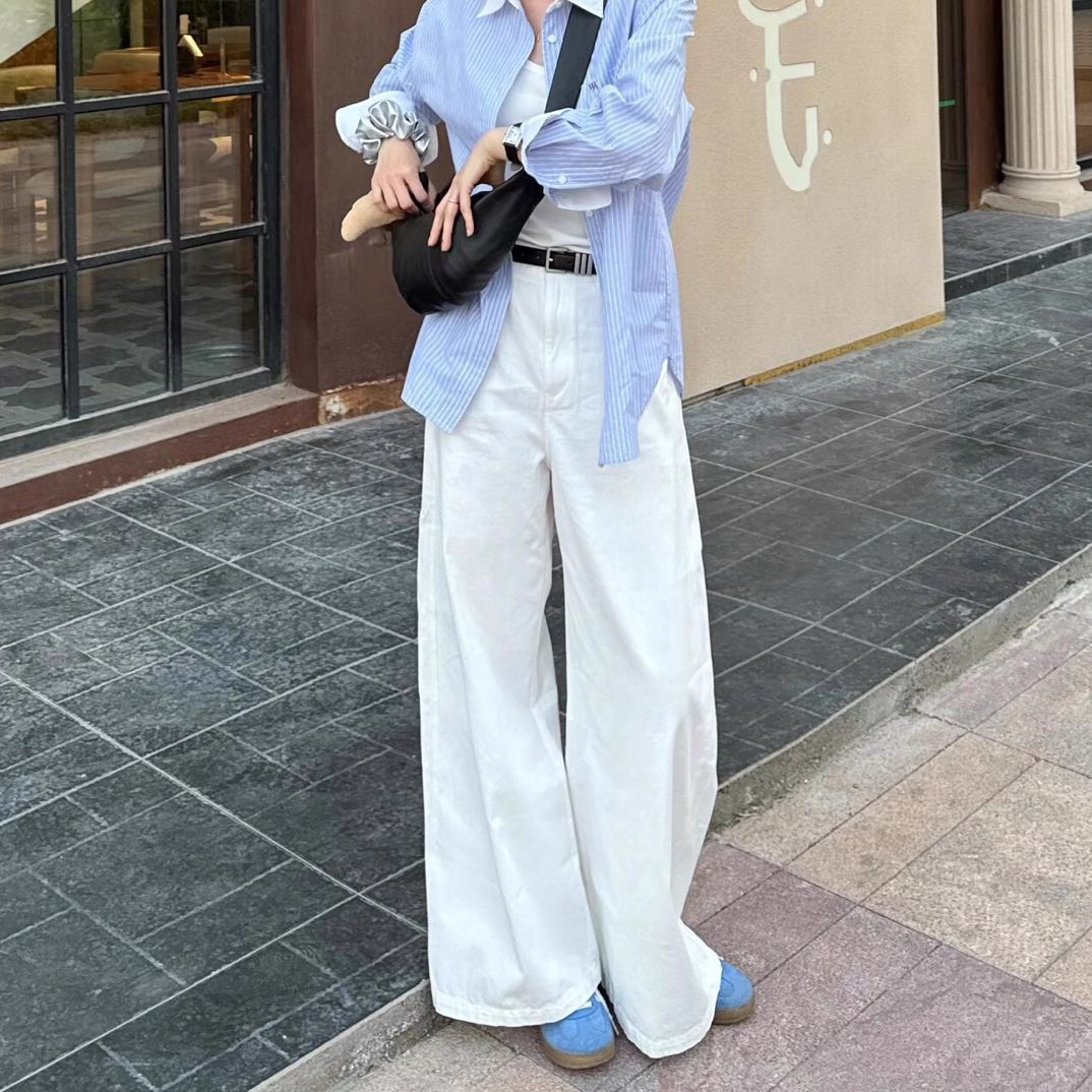 001-200秋款新品杂款白色牛仔裤  默认微瑕  尾货直播