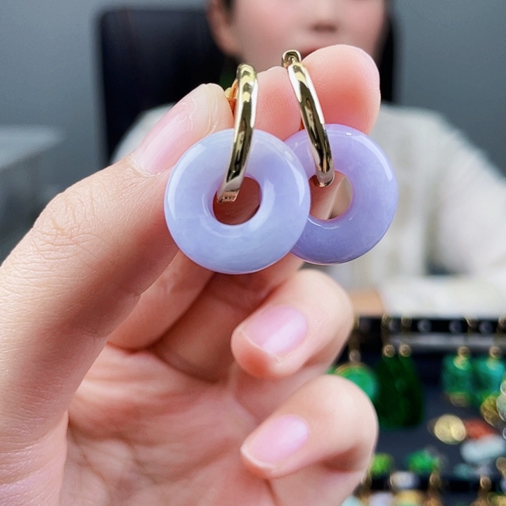 翡翠耳饰未镶嵌饰品