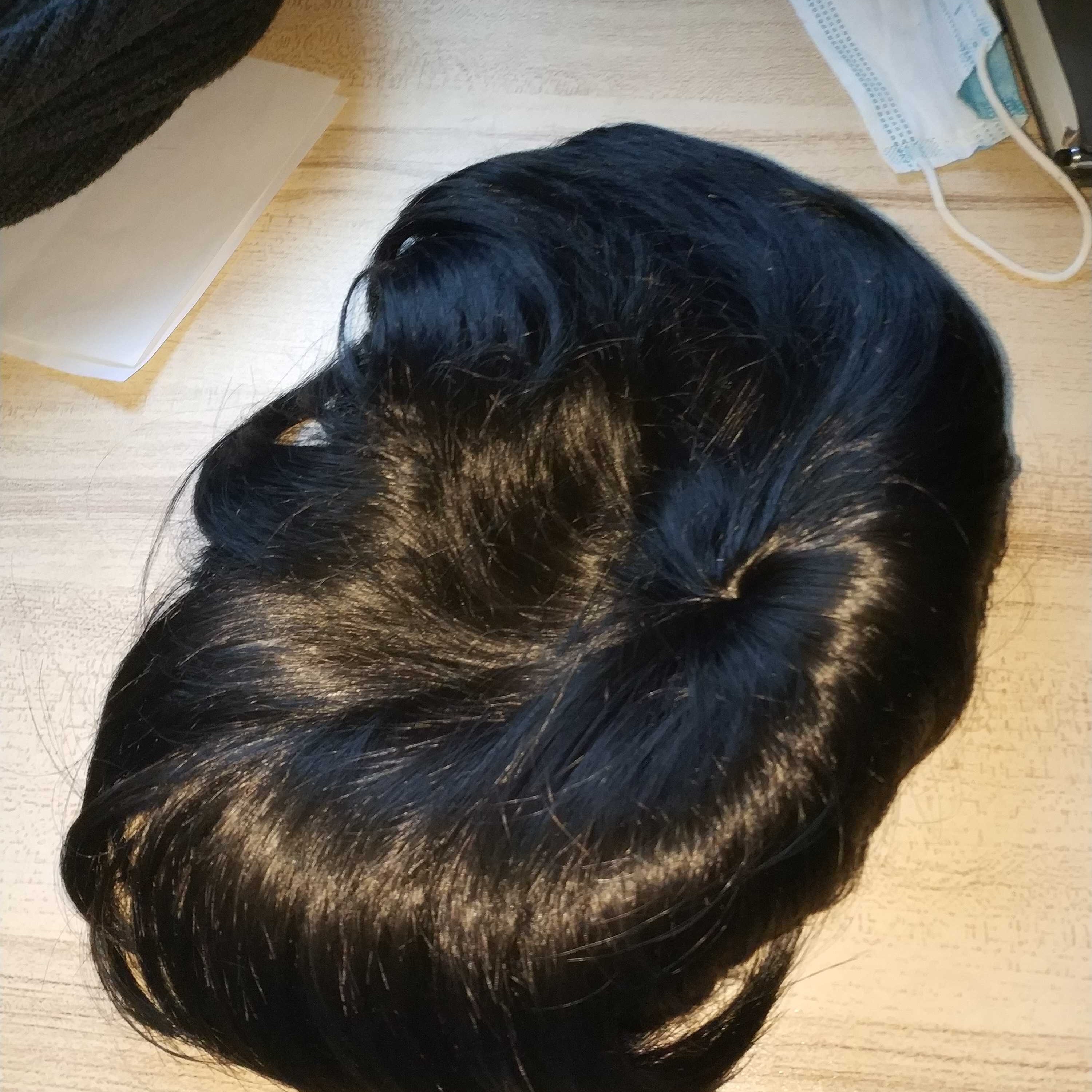 真发丸子头发圈女古风假发包花苞头盘发神器真发增发量发饰