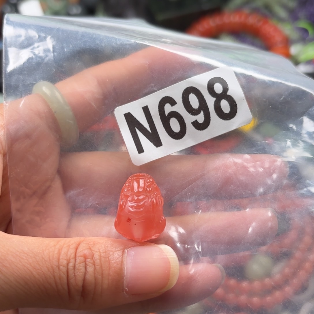 南红玛瑙未镶嵌珠宝奇石通孔15+