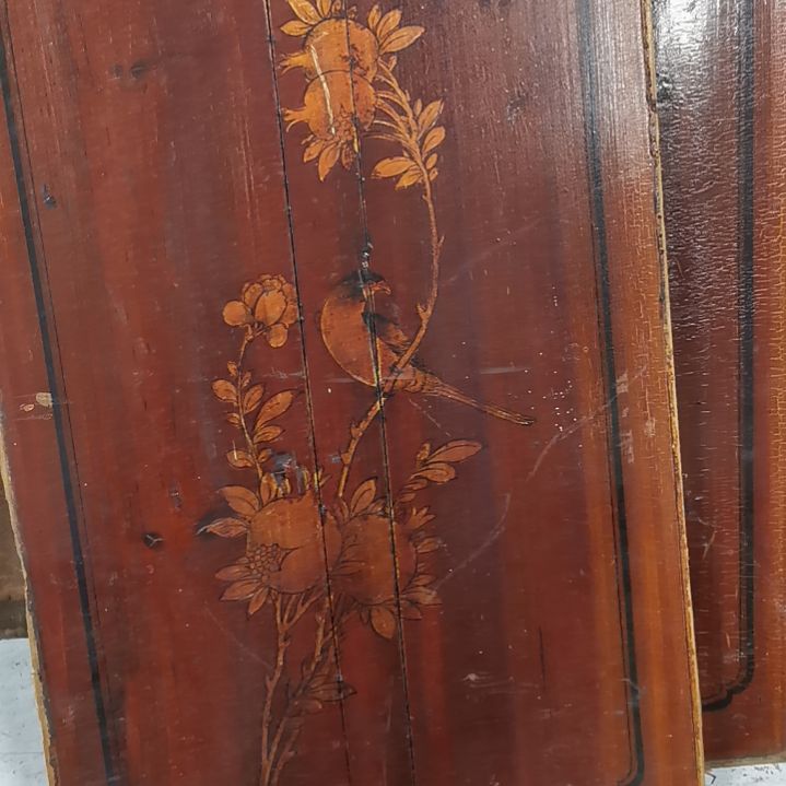 木若*老木雕花版四片