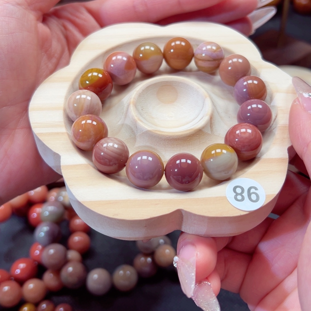 石英质玉手链未镶嵌南***榴11