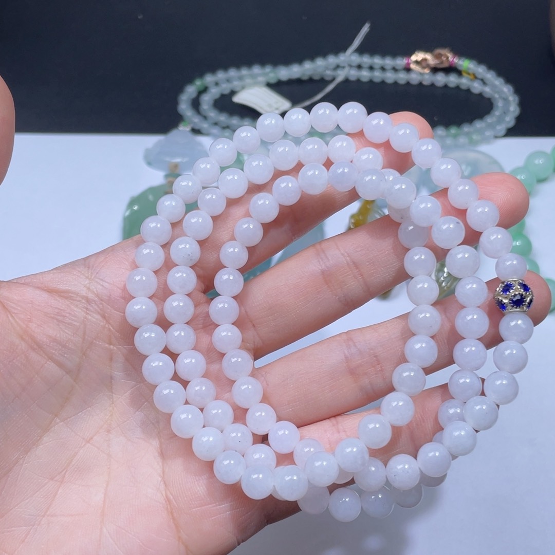 翡翠手链未镶嵌手串