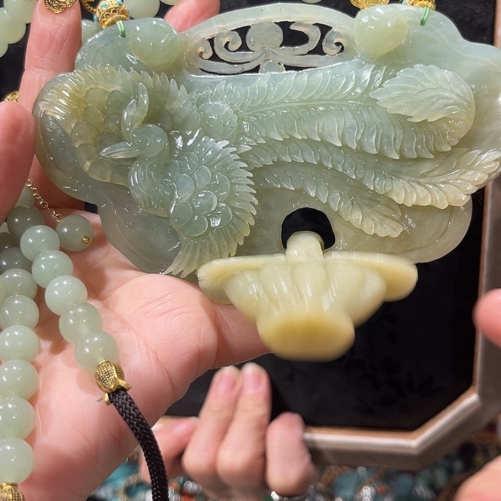 未镶嵌岫玉毛衣链