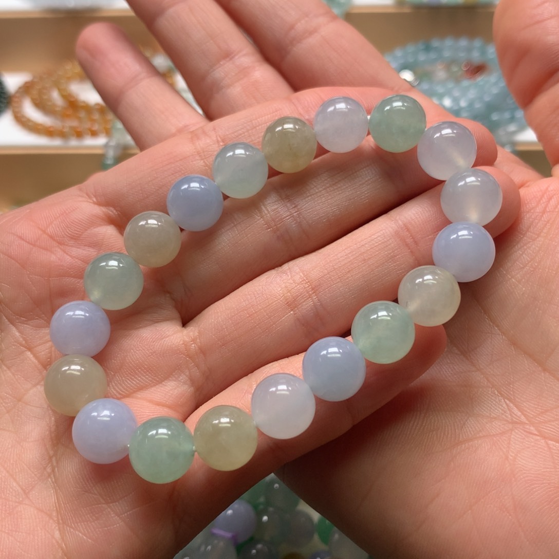 翡翠手串未镶嵌俏*卡10多宝手串
