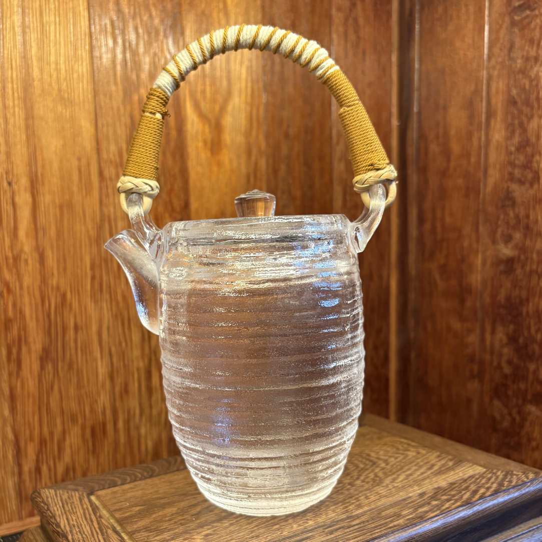 福流东海原矿水晶提梁壶茶具