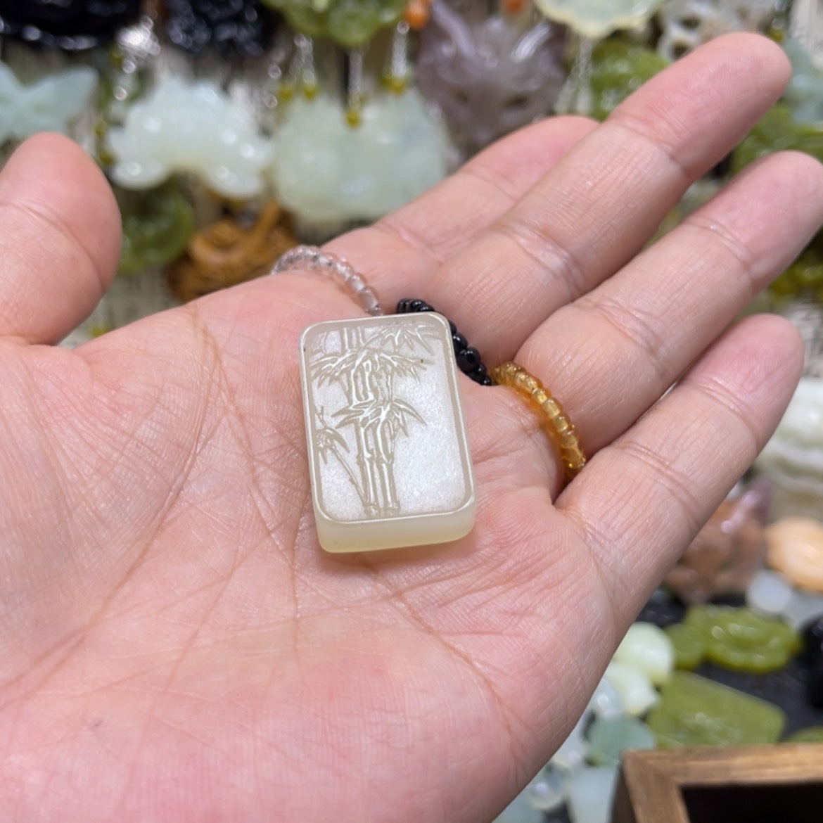 【闪购商品】岫玉颈饰未镶嵌羁*114吊坠