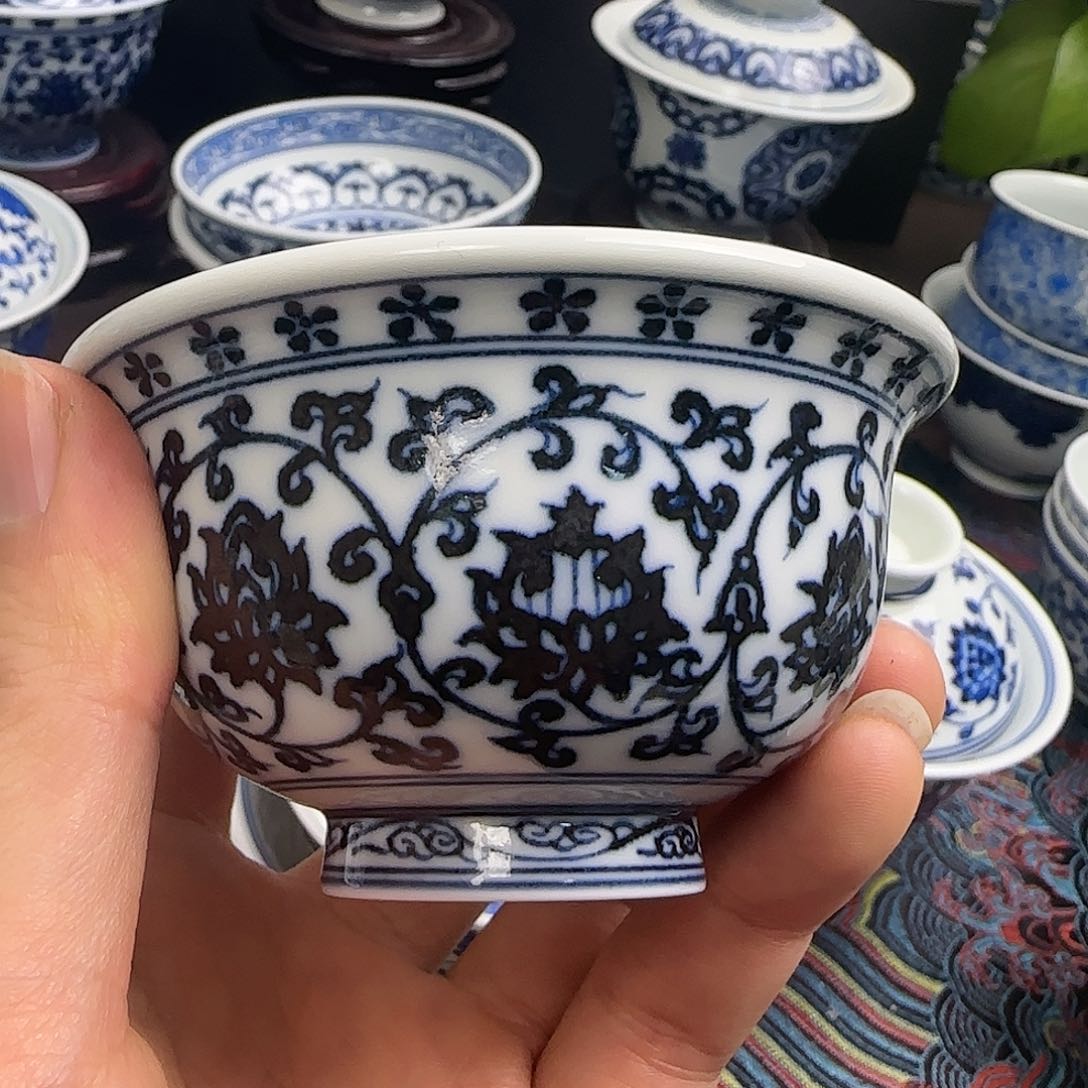 蜘**探全手绘景德镇陶瓷