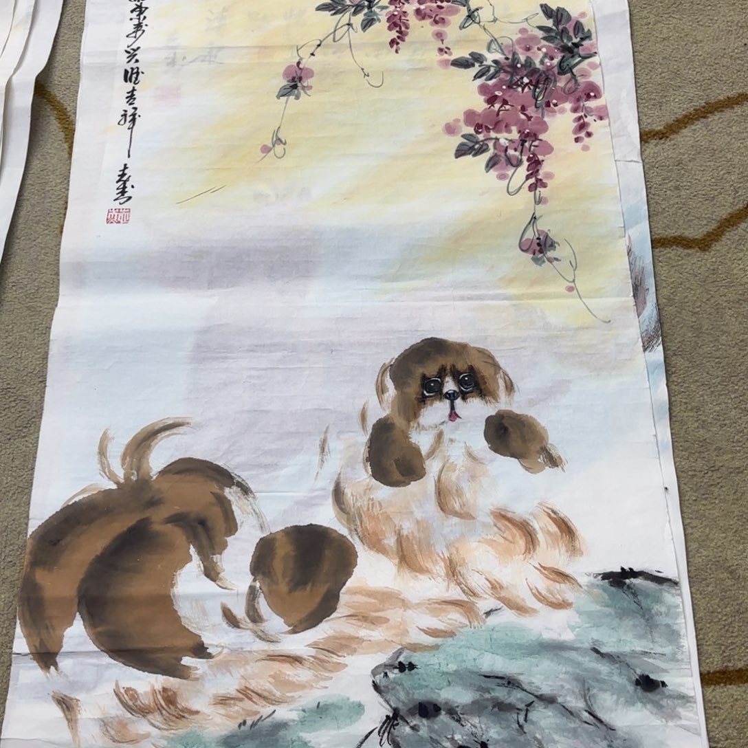 国画杨志杰三尺花鸟艺