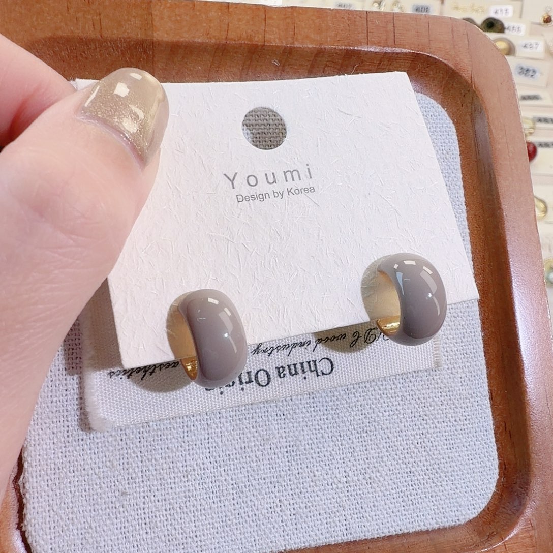 仿珍珠铜合金925银耳钉