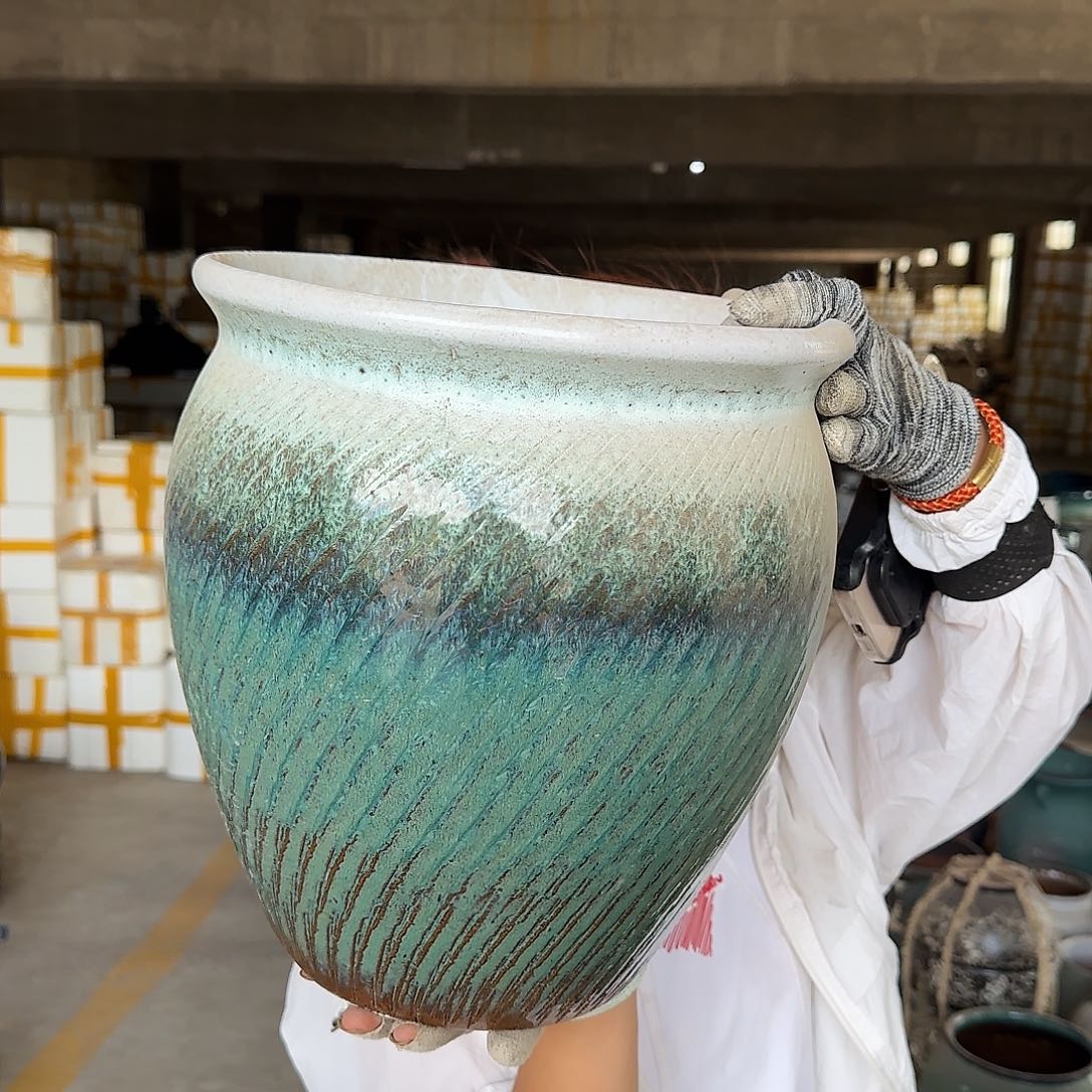 紫砂花盆王嫂花盆0721-149高31口26