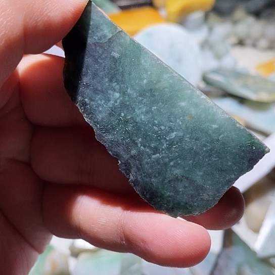 孤***狼翡翠散珠边角料56