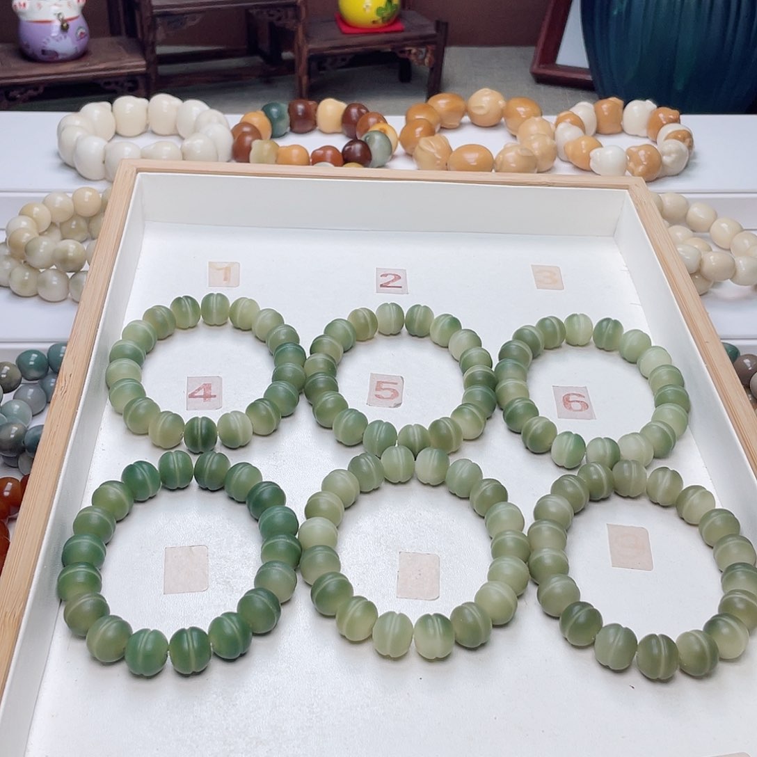 菩提根/象牙果手串汉堡珠手串