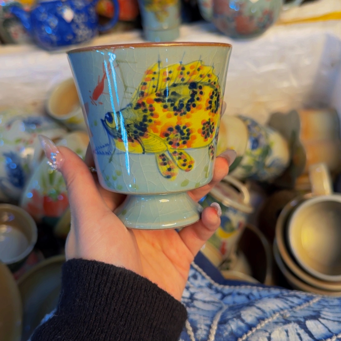 瓷片景德镇陶瓷手工手绘