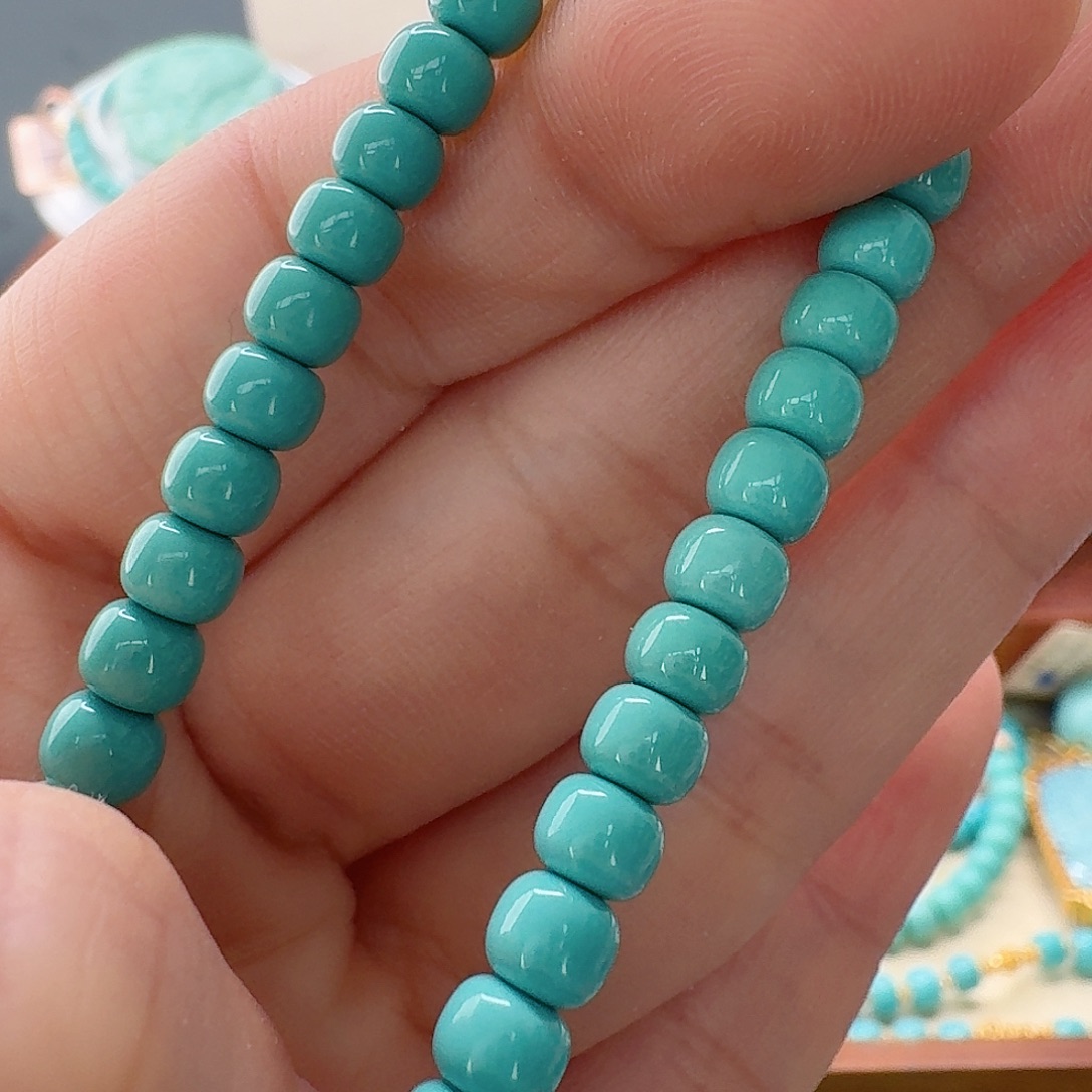 绿松石未镶嵌珠宝半成品