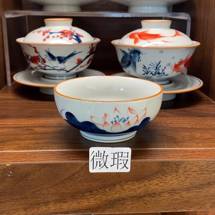 釉下老陶泥手工绘制