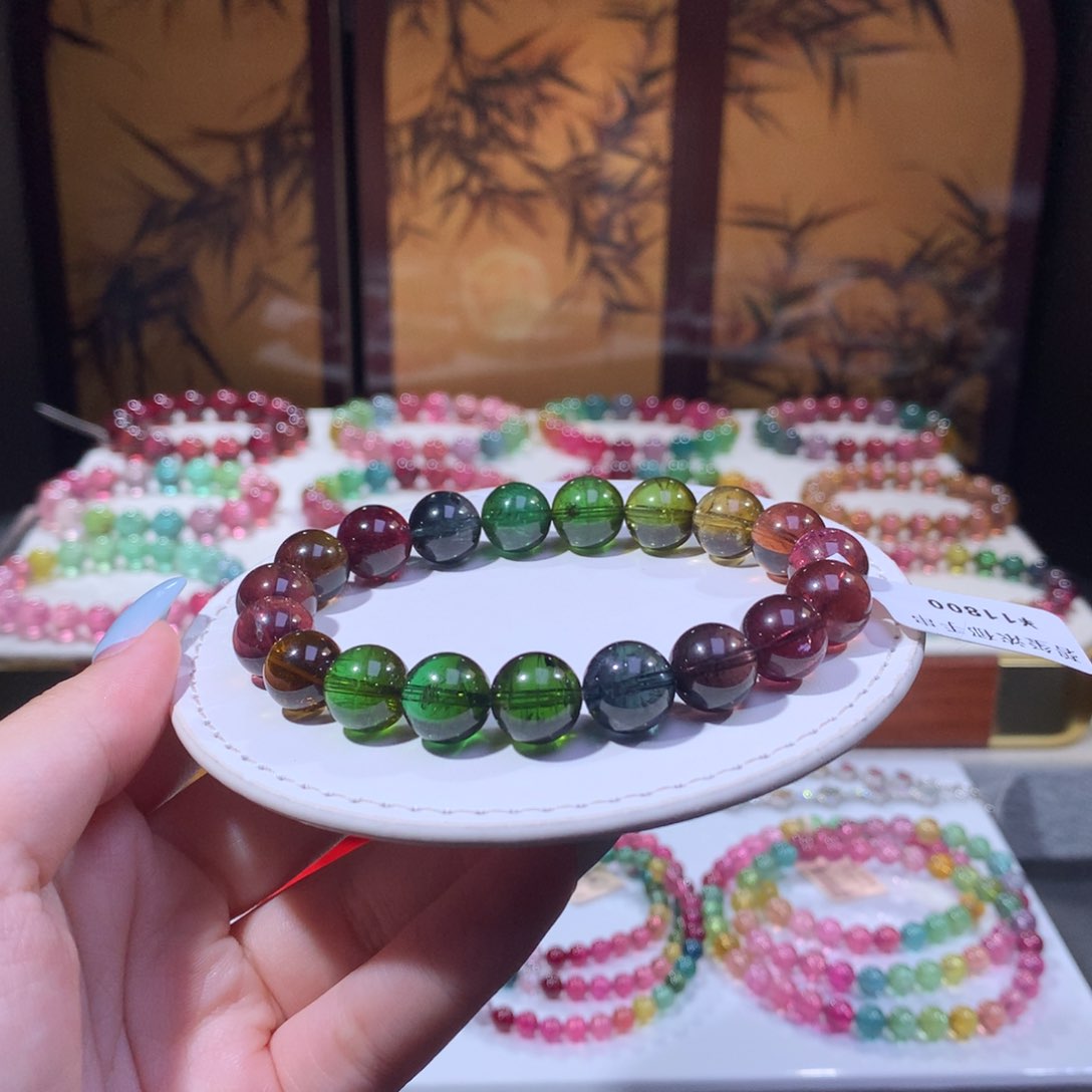 未镶嵌手链碧玺碧玺