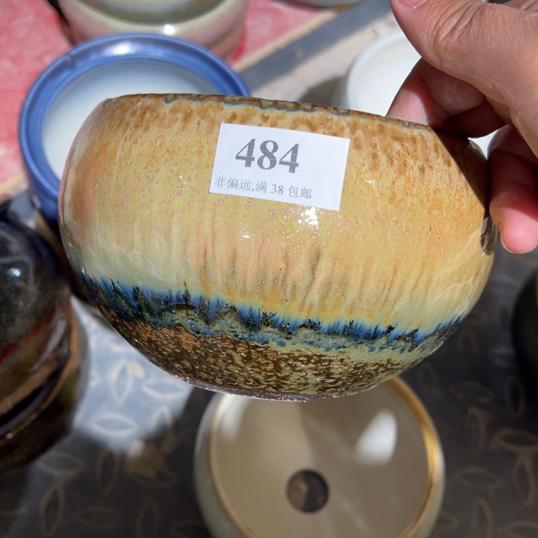 红陶口13高9 景德镇手工花盆