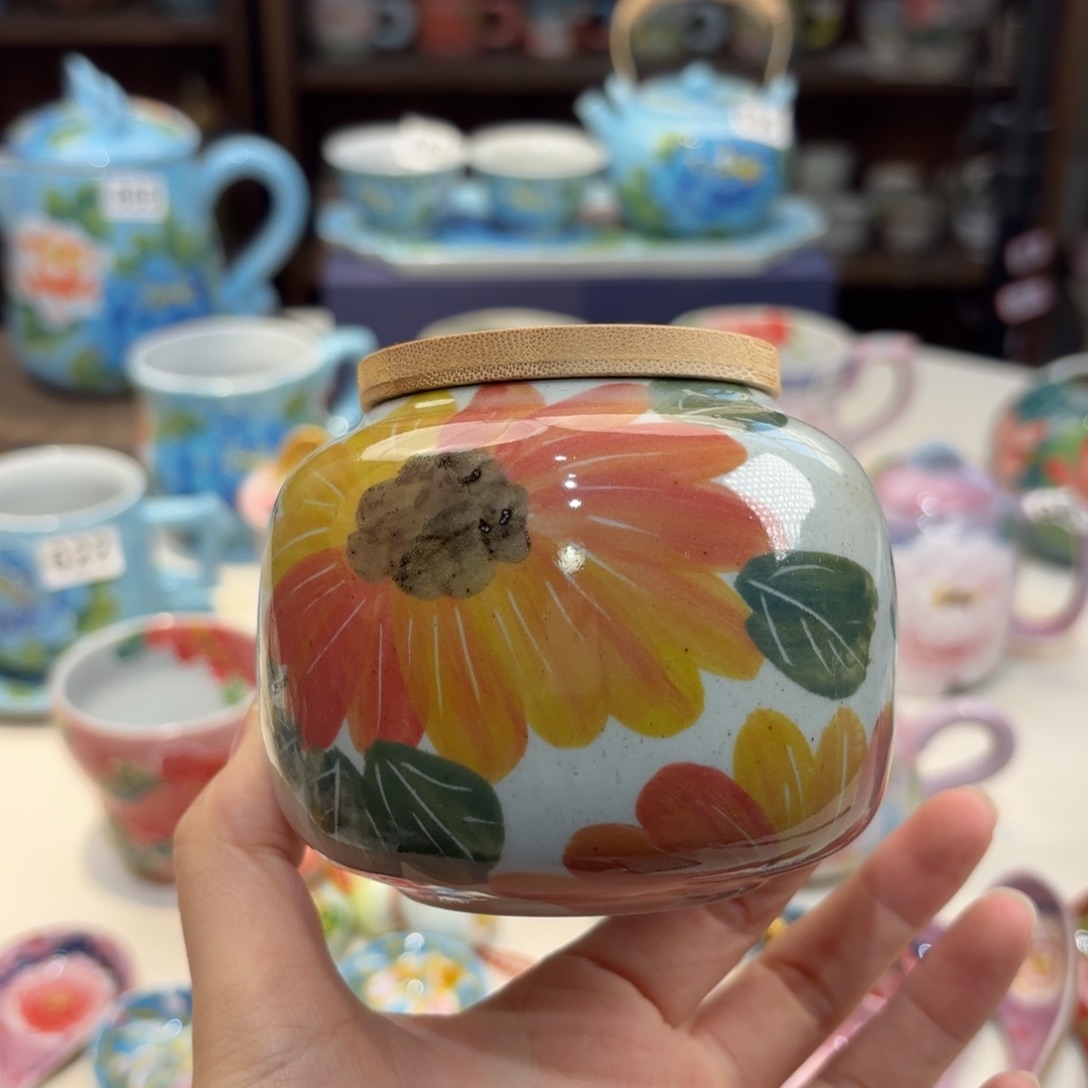 景德镇手绘高温釉下彩陶瓷茶具