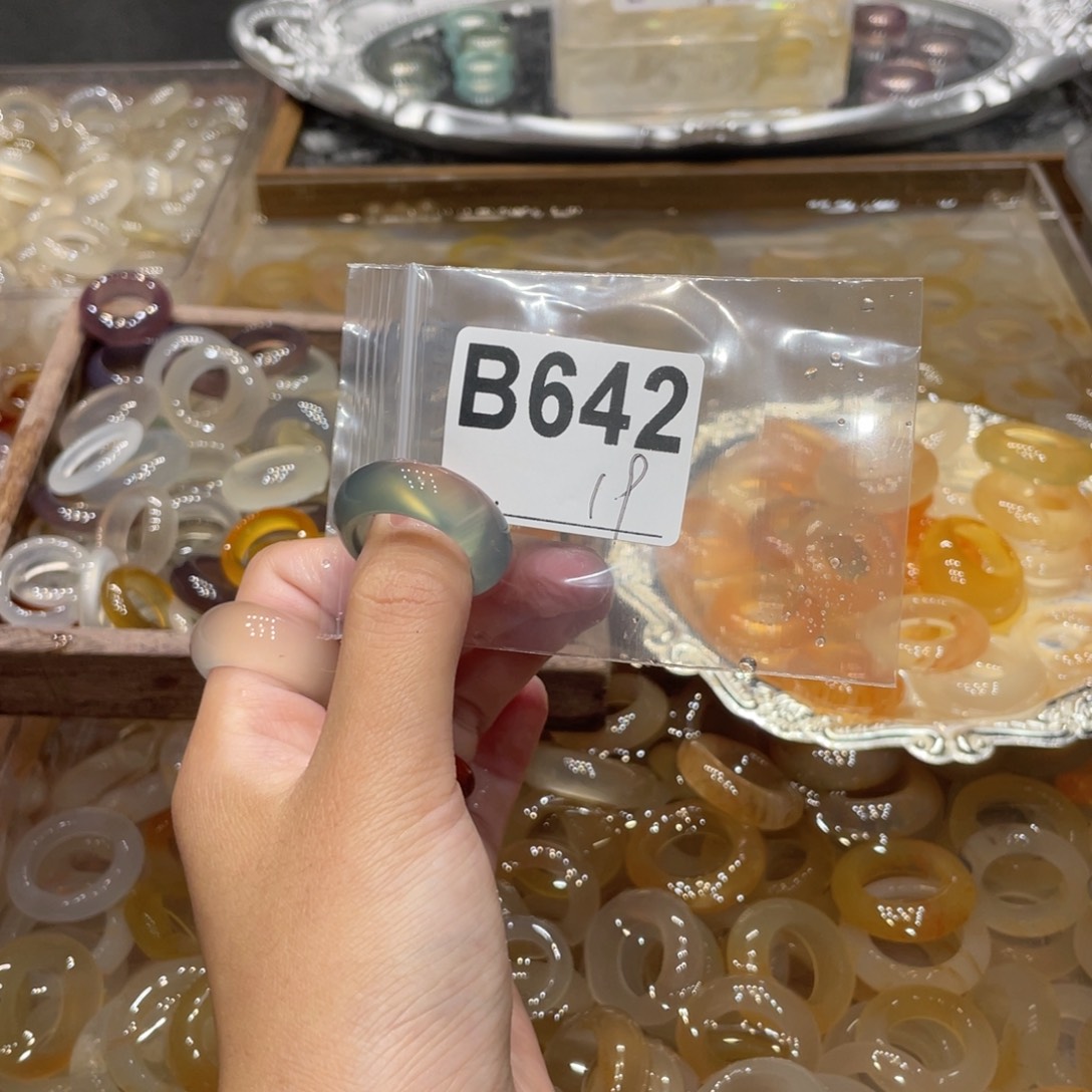 玛瑙/玉髓未镶嵌戒指642
