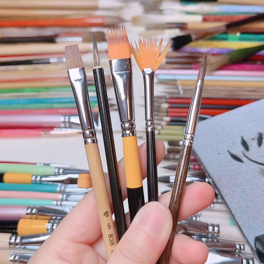 艺笔轩画笔组合5支