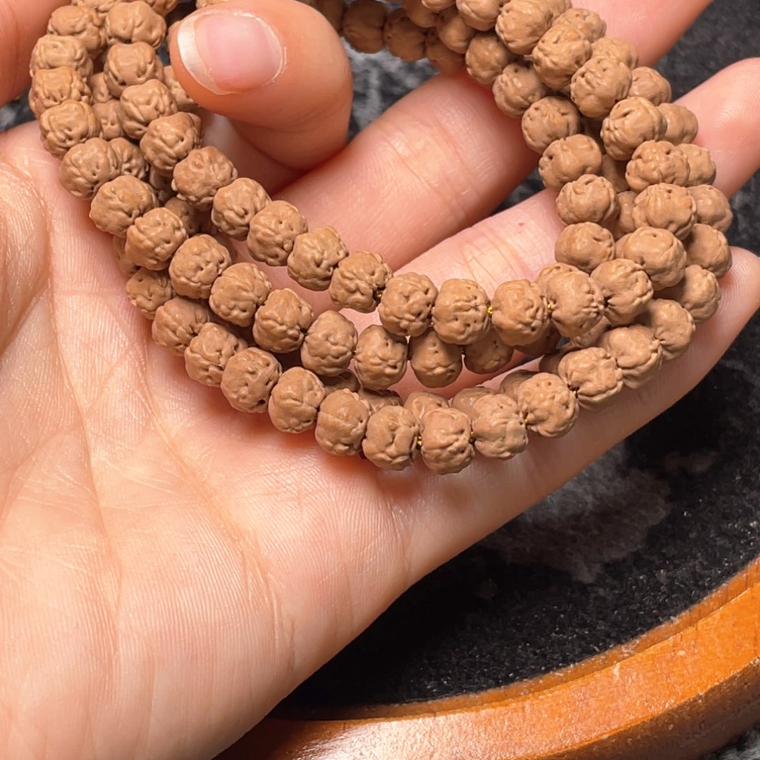 金刚菩提手串兜*定制飞碟桩佛手尺寸7