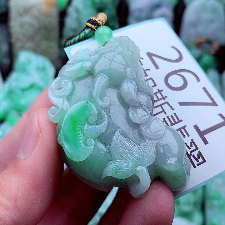 翡翠未镶嵌吊坠(不含链)