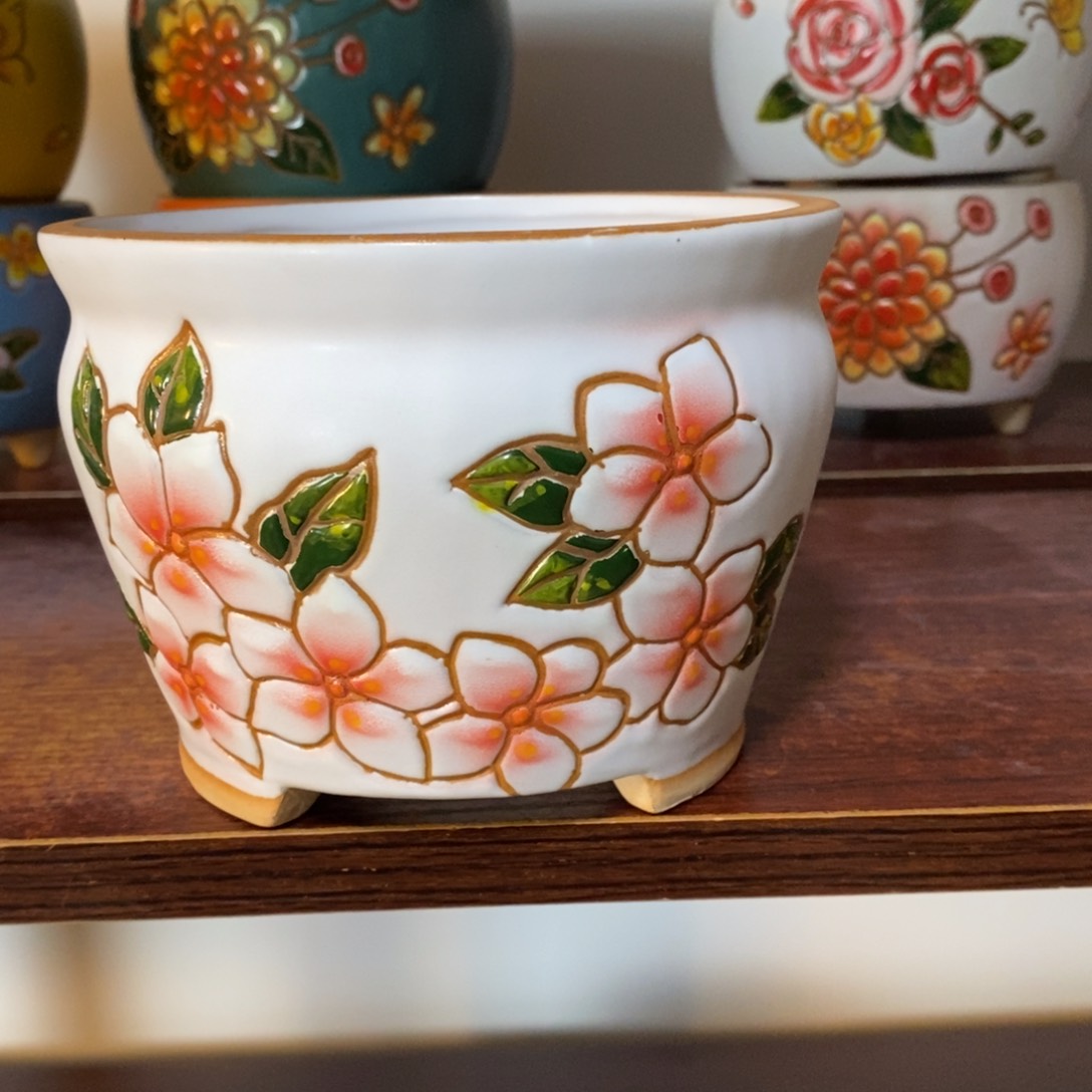 红陶韩式多肉植物花盆